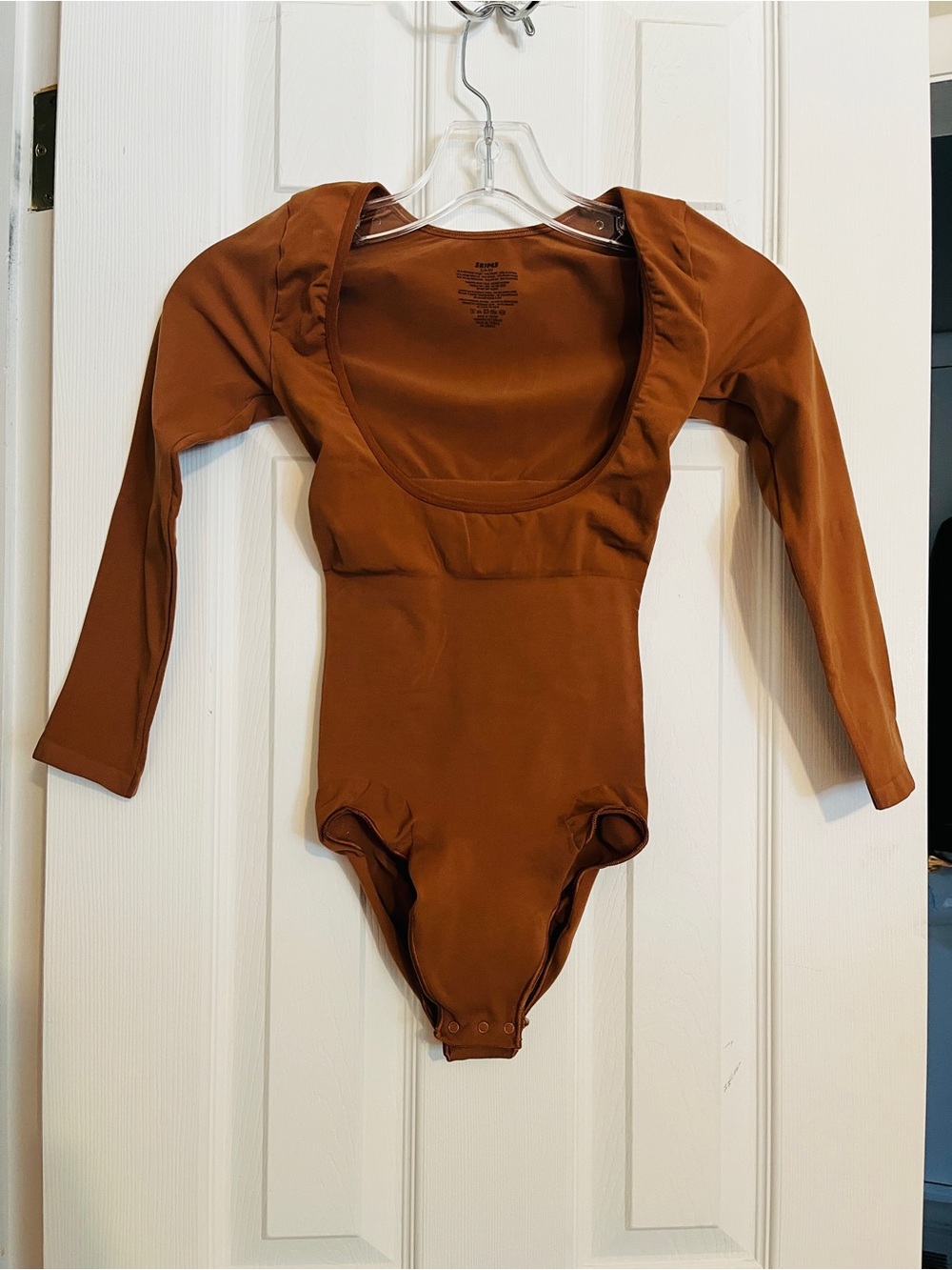 SKIMS Seamless Sculpt Long Sleeve Open Bust Shapewear Bodysuit / small
